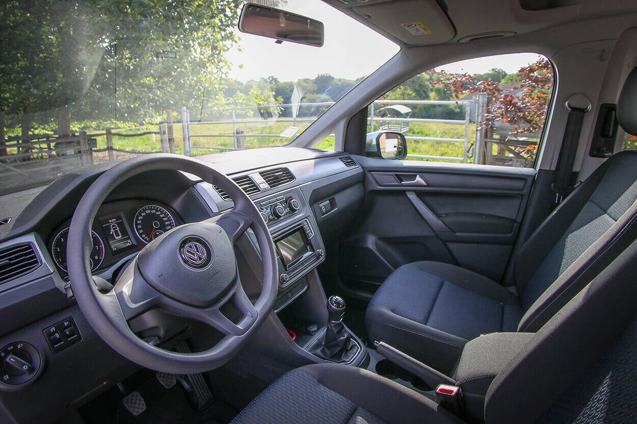 Everything is organized to drive and travel safely with this wheelchair friendly Volkswagen