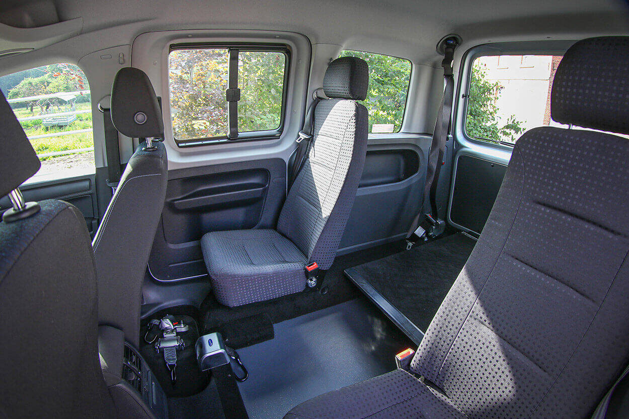 Rent this wheelchair accessible Caddy Xtra to visit Europe