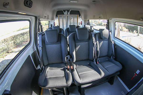 The Ford Transit Custom is ordinary-looking, that is a good thing when you travel with wheelchair passengers The Ford Transit Custom is ordinary-looking, that is a good thing when you travel with wheelchair passengers