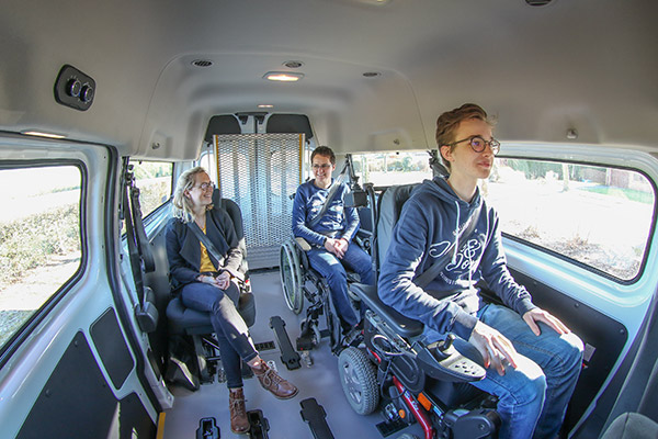 4 retractors are included in the rental to assure the safety of the wheelchair passenger 4 retractors are included in the rental to assure the safety of the wheelchair passenger